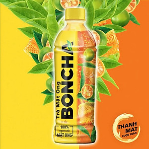 Thùng 24 Chai Trà Mật Ong vị Tắc BONCHA 450ml bao bì Tết