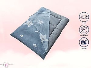 Áo Bảo Vệ Nệm Bông Xuất Nhật Loại 2 Mặt Có Khóa Kéo [Đủ size] - Giao Màu Ngẫu Nhiên