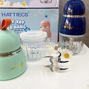 Máy Xay Đồ Ăn Dặm Cho Bé 6 Lưỡi Cối Thuỷ Tinh Hàng Nội Địa Trung Bản Cao Cấp Siêu Mịn Tiện Dụng - Tặng Kèm Dụng Cụ Rửa Máy-Hàng Chính Hãng 