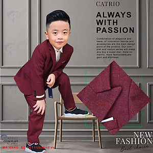 BỘ ĐỒ VEST BÉ TRAI CATRIO PCT112020/17 là bộ suit trẻ em từ 8 tuổi _ 12 tuổi (26KG .. 50KG) gồm 3 chi tiết áo vest+quần dài +áo ghile gilet vải dạ mềm mượt tuyệt đẹp cho bé biểu diễn dự tiệc cưới hỏi lễ tết chụp ảnh gia đình