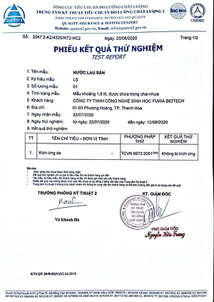 Nước lau sàn hữu cơ enzyme sinh học từ vỏ dứa Fuwa3e 1L - hương SẢ CHANH/ QUẾ