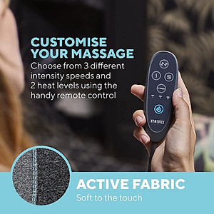 Gối massage Shiatsu TruHeat công nghệ GEL pin sạc Homedics TH-SPTF2000 - Dùng được trên ô tô