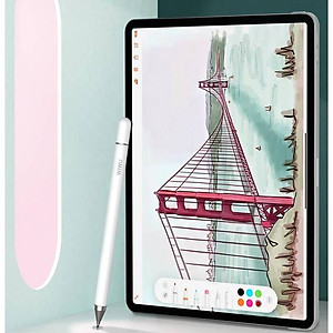 Bút cảm ứng stylus 2 đầu 2 in 1 hiệu WIWU Pencil One cho iPad Pro / iPhone / Android / màn hình cảm ứng các loại / Samsung Huawei Oppo Xiaomi Nokia (cảm ứng siêu mượt mà, dung lượng pin cao, thiết kế thời trang) - Hàng nhập khẩu
