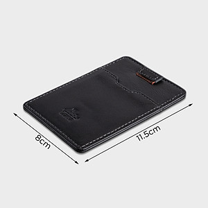 Ví nam da bò Lata (Thời trang nam đựng namecard - Ví da thật LVN77)