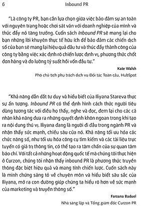 Sách Inbound PR - Dịch Chuyển Hoạt Động Theo Mô Hình Inbound