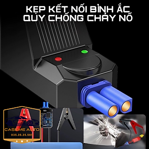 Kích Bình Ô Tô, Bộ Kích Ắc Quy Ô Tô Đa Năng 4IN1 Soulor Kích Điện Ô Tô, Bơm Lốp Ô Tô, Sạc Dự Phòng, Đèn Pin - Hàng Nhập Khẩu