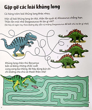 Sách Tương Tác Vừa Học Vừa Chơi - Khủng Long Kỳ Thú