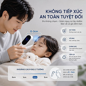 Máy Đo Nhiệt Kế Kachi JXB-315 Cảm Biến Hồng Ngoại có chứng nhận FDA Mỹ