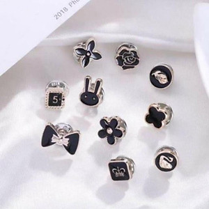 Set 10 Cúc Áo Mini Chống Hở, Ghim Cài Áo Trang Trí, Khuy Cài Áo Thời Trang Hàn Quốc Giá Rẻ 