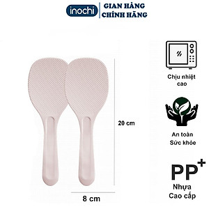 Muỗng Xới Cơm Chống Dính ,Thìa Xới Cơm Đế Đứng Sendai inochi Cao Cấp Tiêu Chuẩn Nhật Kháng Khuẩn