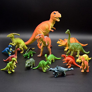Bộ 16 mô hình khủng long kỉ Jurassic World Dinosaurs dành cho bé 5 tuổi trở lên làm đồ chơi, kích thích trí tò mò, tăng khả năng ghi nhớ và học hỏi về thế giới khủng long