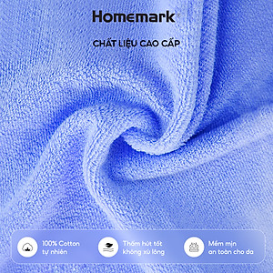 Khăn Tắm 100% Cotton Pakistan Cao Cấp Homemark - Siêu Dày, Mềm Mại, Không Phai Màu, Thấm Hút Tốt