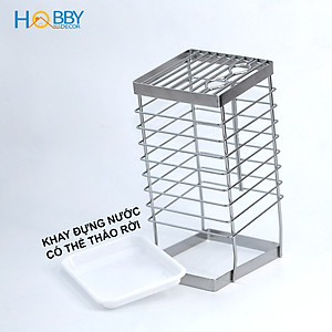 Kệ để dao kéo nhà bếp inox 304 có khay hứng nước Hobby Home Decor DD25