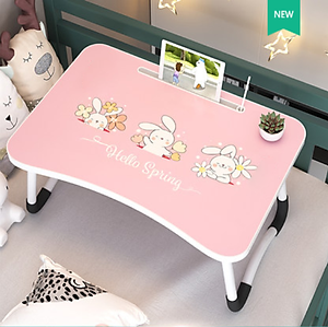 Bàn học sinh gấp gọn thông minh có khe máy tính bảng, khay để ly - chân bàn sơn tĩnh điện