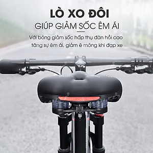 Đệm Yên Xe Đạp Thể Thao Đàn Hồi Mềm Dày Thoáng Khí Cao Cấp Giúp Êm Mông Thoải Mái (Bản Nâng Cấp) Chống Trượt, Siêu Êm Có Lỗ Rãnh Thoát (Thân Rộng) Mai Lee