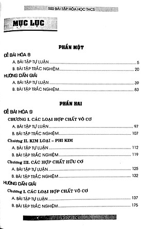 500 Bài Tập Hóa Học Trung Học Cơ Sở