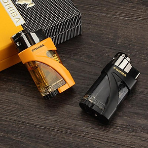 Vỏ Hột Quẹt Bật Lửa Khò 2 Tia  COB-133  Kiểu Dáng Hiện Đại Sang Trọng - Dùng Gas Cao Cấp