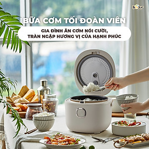 Nồi Cơm Điện Tử Bear 3L Lòng Nồi 5 Lớp Đa Năng Nấu Cơm Nấu Cháo Hầm Hấp Hâm Nóng Hẹn Giờ Lên Đến 12 Tiếng SB-NC30A - HÀNG CHÍNH HÃNG