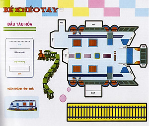 Sách Cắt Và Dán Hình 3D - Bé Khéo Tay - Giải Trí Phát Triển Trí Tuệ