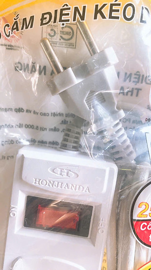 Ổ Cắm Điện Chịu Nhiệt Đa Năng 4 Ổ Cắm Dây Nguồn 3m HJD 0114R