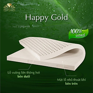 Nệm cao su thiên nhiên Kim Cương Happy Gold