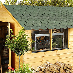 Ngói dán Bitum STP - Kiểu dáng Vảy cá - Màu sắc Xanh lá