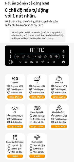 Lò nướng chân không kết hợp chức năng hấp Lock&Lock EJF693GRY Steam Air Fryer Oven (12.5 Lít) - Hàng chính hãng