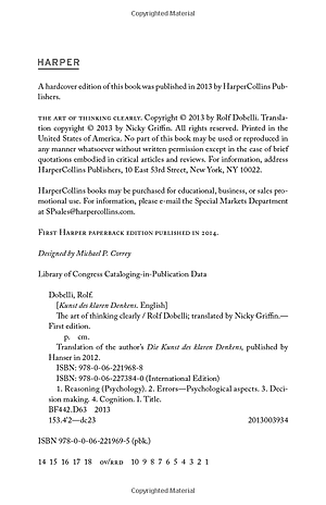 Sách The Art Of Thinking Clearly