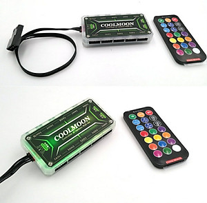 Bộ hub quạt tản nhiệt Coolmoon RGB - Hàng nhập khẩu