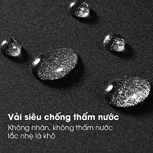 Ô dù tán rộng che nắng mưa H27 NASON, 16 nan, khắc tên lên tay cầm gỗ, chống lật trong gió to, che 2 3 người