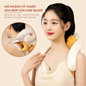 Máy Massage Cổ Vai Gáy Cao Cấp, Máy Mát Xa Đa Năng Mô Phỏng Xoa Bóp Giảm Đau Nhức Thư Giãn Hiệu Quả Hơn Súng Massage