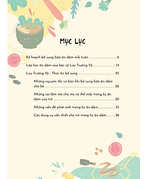 Sách Thực Đơn Ăn Dặm Theo Tuần Cho Bé