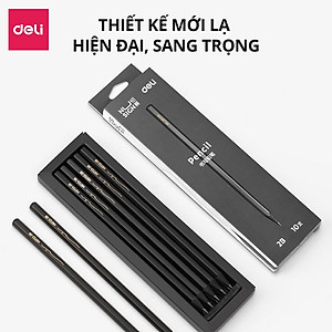 Bút Chì 2B Gỗ Nusign Cao Cấp Deli - Chì Đậm Tô Trắc Nghiệm Làm Bài Kiểm Tra Nhạy Với Máy Chấm Thi Học Sinh Văn Phòng