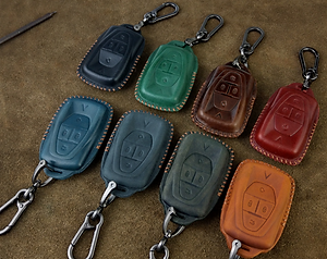 Bao Da Chìa Khóa Ô Tô Handmade Vinfast E34 VF8 VF9 VF6 da bò thật - hãng chính hãng