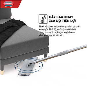 Bộ lau nhà đa năng Space Saving Sunhouse KS-CL3211P