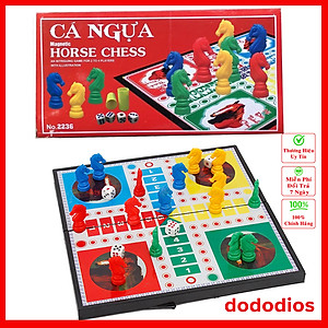 [HÀNG CAO CẤP - CÓ CHỌN SIZE] Cờ Cá Ngựa Nam Châm, Bộ Cờ Cá Ngựa Cao Cấp Kích Thước 28x28 và 38x38cm - Chính Hãng dododios