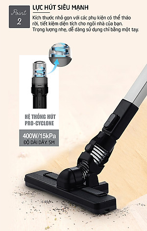 Máy Hút Bụi Lock&Lock ENV336BLK (400W) - Hàng Chính Hãng