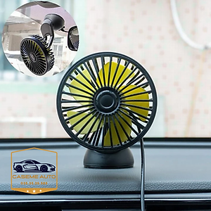 Quạt máy đơn mini gắn taplo và kính xe ô tô F403. Công suất 5W - Hàng Nhập Khẩu