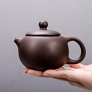 Bộ Bình Trà Tử Sa Mini Có Túi Đựng Đi Du Lịch Tiện Lợi Thích Hợp 2 - 4 Người Dùng Gồm 1 Ấm Trà, 4 Tách, 1 Bình Đựng Trà