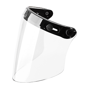 Kính thẳng gắn nón bảo hiểm 3/4 Royal có 3 nút bấm