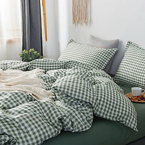 Bộ chăn ga gối cotton PL1 Lidaco decor phòng ngủ theo phong cách vintage với sắc màu trẻ trung