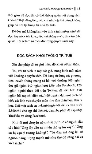 Sách Đọc Nhiều Nhớ Được Bao Nhiêu?