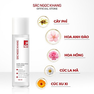 Bộ đôi làm sạch và dưỡng ẩm Sắc Ngọc Khang Nước tẩy trang 145ml +  Nước hoa hồng 145ml
