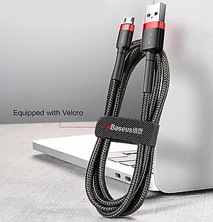 Cáp Sạc Nhanh Micro USB Cho Smartphone Android 2.4A Baseus Cafule - Hàng chính Hãng