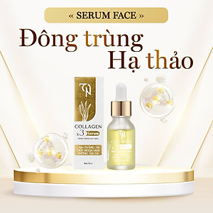 Serum Face Đông Trùng Hạ Thảo Collagen X3 Mỹ Phẩm Đông Anh Chính Hãng 15ml Serum Dưỡng Ẩm Giảm Mụn Làm Trắng Da