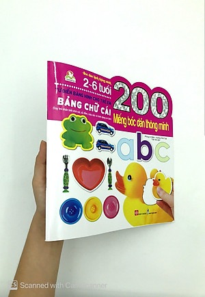 Sách 200 Miếng Bóc Dán Thông Minh - Bảng Chữ Cái (Tái Bản 2018)