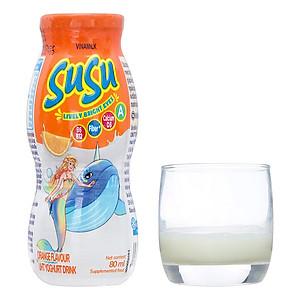 Sữa chua uống hương cam Vinamilk Susu - Thùng 48 chai 80ml