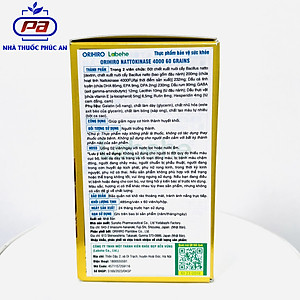 Viên uống chống đột quỵ tai biến Natto Kinase 4000FU Orihiro Nhật Bản 60 - 120 viên