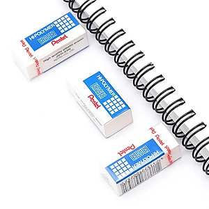Tẩy Bút Chì Pentel Hi-Polymer | Gôm Tẩy Học Sinh Pentel ZEH | An Toàn Không Độc Hại