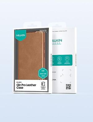 Bao Da Chính Hãng Nillkin Qin Dành Cho Samsung Galaxy S25 Ultra Cao Cấp, Có Ngăn Chứa Thẻ - Hàng chính hãng